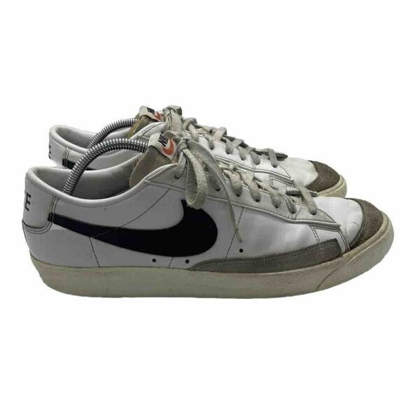 Nike Blazer Low '77 Men’s Size 11.5 Retro Shoes White Black Sneakers DA6364-101 - Picture 1 of 10